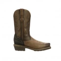 Lucchese-inc Welted Western 12" Work Boot-7 Toe :: Stone