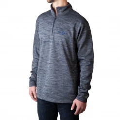 Lucchese-inc Mirrored L Quarter Zip :: Navy APPAREL
