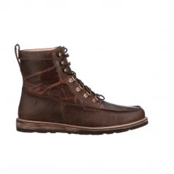 Lucchese-inc Boots Lace Up Range Boot :: Chocolate