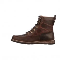 Lucchese-inc Boots Lace Up Range Boot :: Chocolate