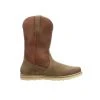 Lucchesse-inc Suede Pull On Range Boot :: Olive Boots