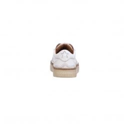 Lucchesse-inc SHOES Double L Lace Up Sneakers :: White