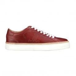 Lucchesse-inc Double L Lace Up Sneaker :: Red