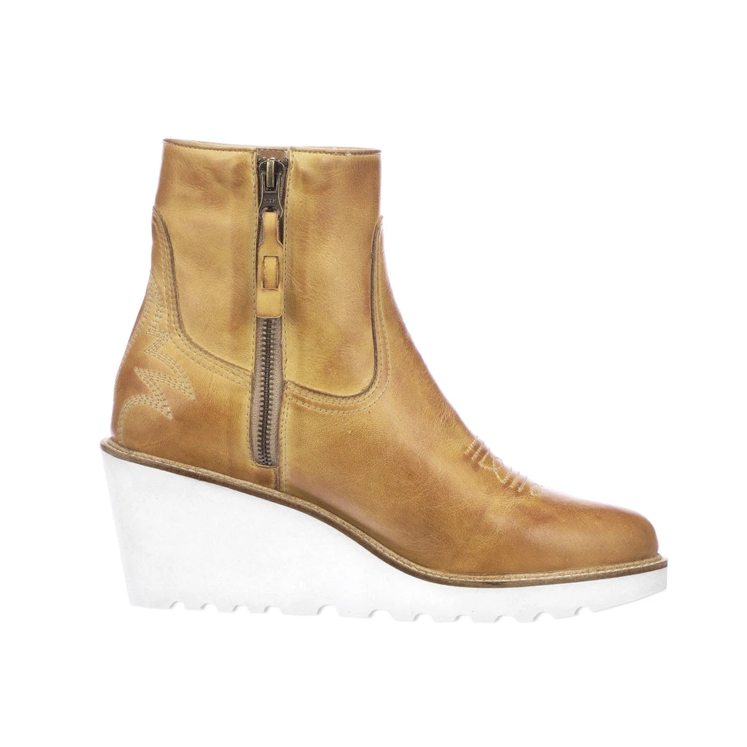 Lucchese-inc Music City Wedge Bootie :: Tan Lucchese-inc Music City Wedge Bootie :: Tan