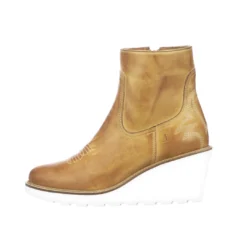 Brand new ✔️ Lucchese-inc Music City Wedge Bootie :: Tan 👏 5 Lucchese-inc Music City Wedge Bootie :: Tan