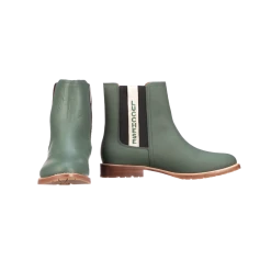 Lucchese-inc All-Weather Ladies Garden Boot :: Military Green + Black
