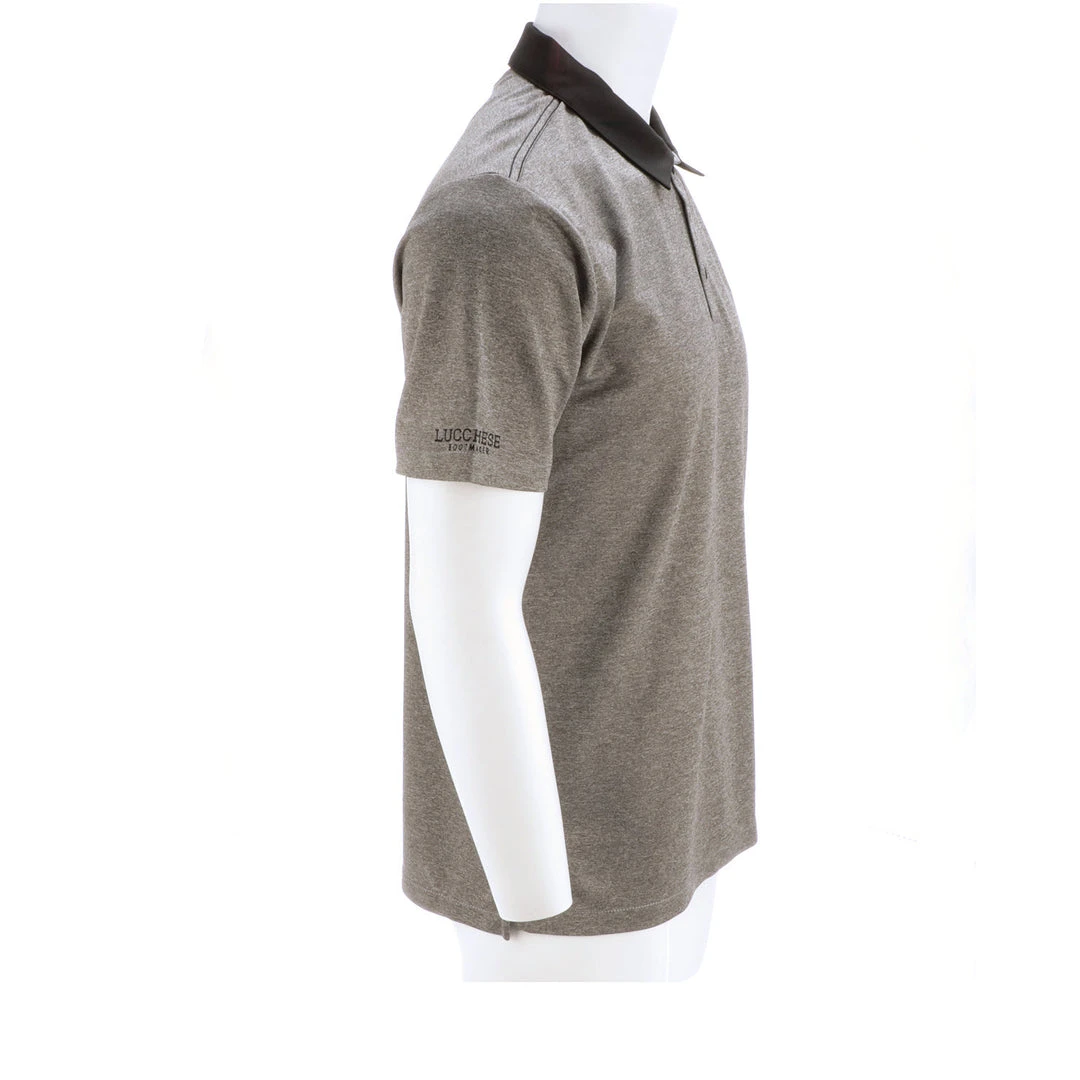 Lucchese-inc Mirrored L Polo :: Heather Charcoal Lucchese-inc Mirrored L Polo :: Heather Charcoal
