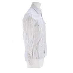 Lucchese-inc APPAREL El Paso :: White/Blue Stripe