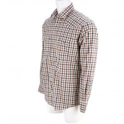 Lucchese-inc APPAREL El Paso :: White/Blue/Brown Large Check