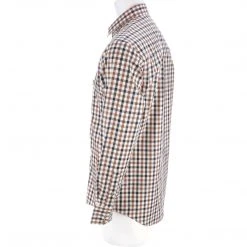 Lucchese-inc APPAREL El Paso :: White/Blue/Brown Large Check