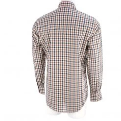 Lucchese-inc APPAREL El Paso :: White/Blue/Brown Large Check