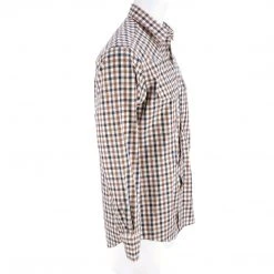 Lucchese-inc APPAREL El Paso :: White/Blue/Brown Large Check