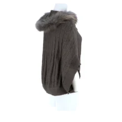 Lucchese-inc Cable Knit Poncho :: Grey APPAREL