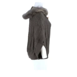 Lucchese-inc Cable Knit Poncho :: Grey APPAREL