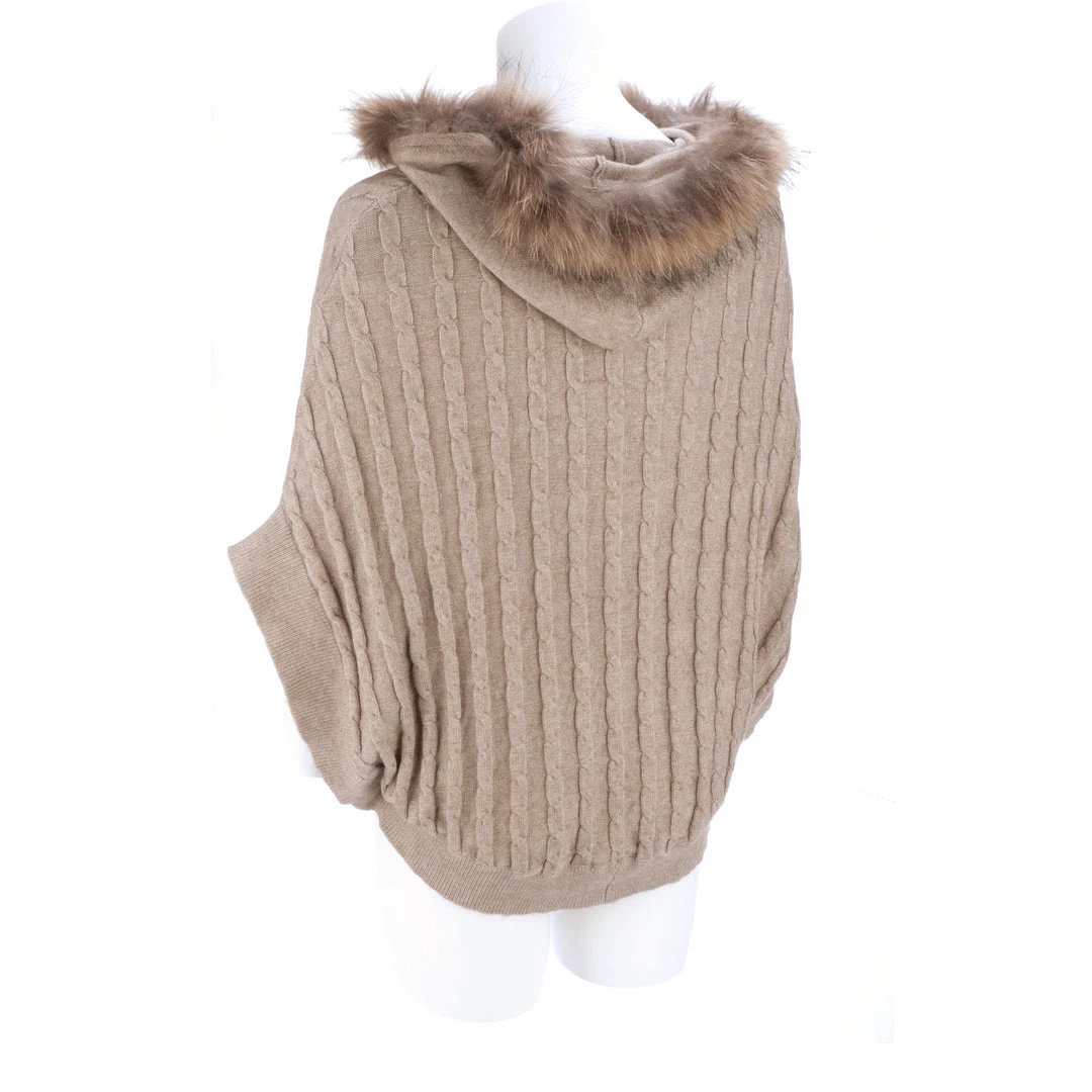 Lucchese-inc Cable Knit Poncho :: Oatmeal APPAREL Lucchese-inc Cable Knit Poncho :: Oatmeal APPAREL