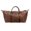 Lucchese-inc Hand-Tooled Duffel :: Brown Duffels