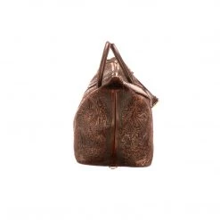 Lucchese-inc Hand-Tooled Duffel :: Brown Duffels
