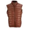Lucchese-inc APPAREL Men's Leather Puffer Vest :: Cognac
