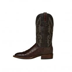 Lucchese-inc Trent :: Barrel Brown + Dark Brown Boots