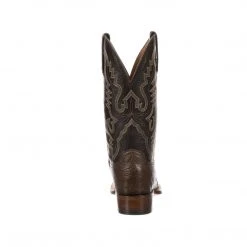 Lucchese-inc Trent :: Barrel Brown + Dark Brown Boots