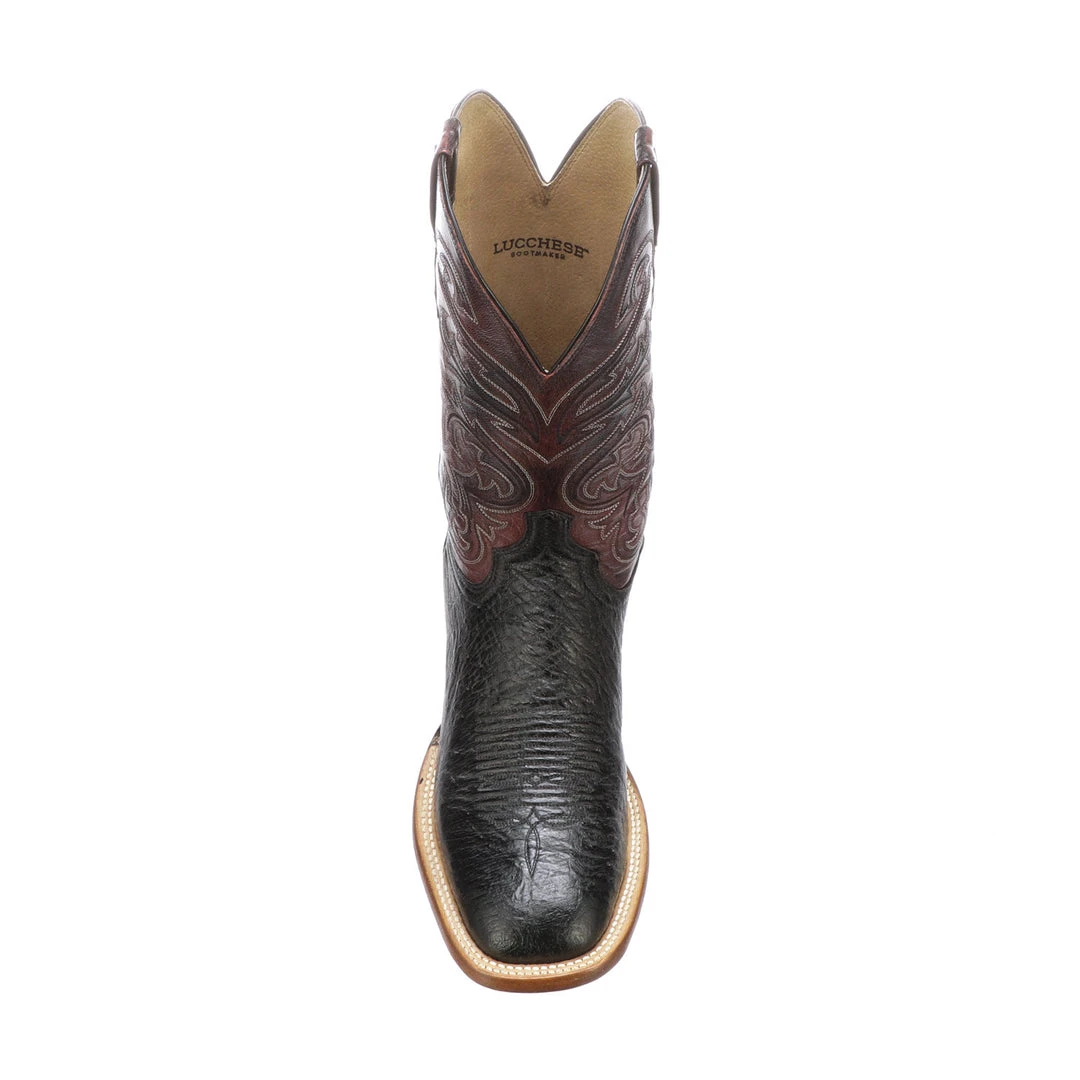 Lucchese-inc Lance :: Black + Black Cherry Boots Lucchese-inc Lance :: Black + Black Cherry Boots