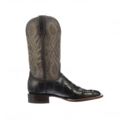 Lucchese-inc Roy :: Black + Anthracite Grey