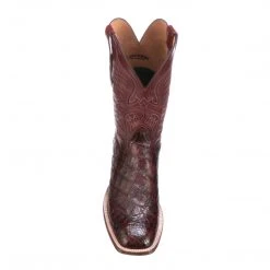 Lucchese-inc Bryan Exotic :: Black Cherry + Sangria