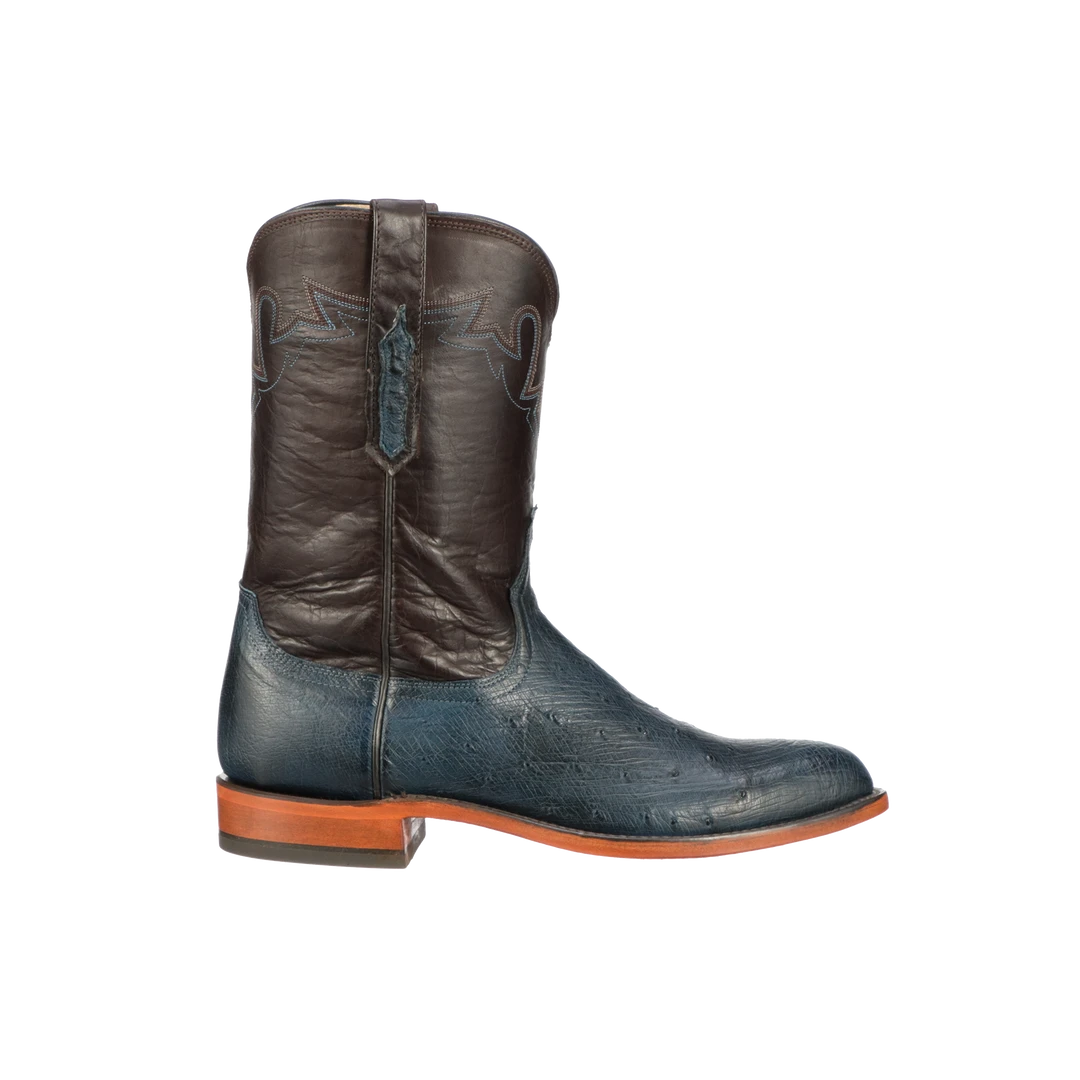 Lucchesse-inc Sunset Exotic :: Navy Boots Lucchesse-inc Sunset Exotic :: Navy Boots