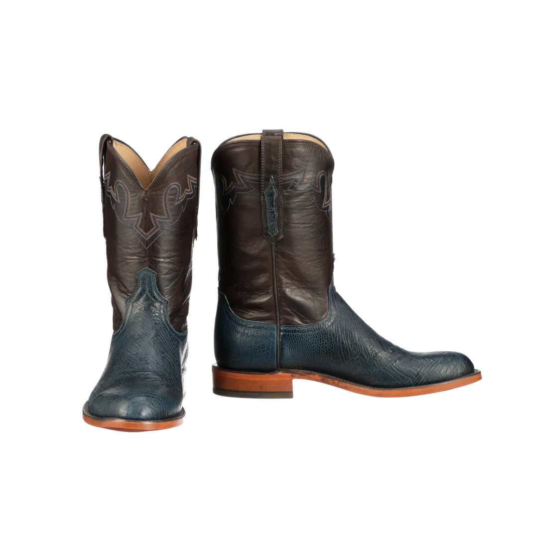 Lucchesse-inc Sunset Exotic :: Navy Boots Lucchesse-inc Sunset Exotic :: Navy Boots