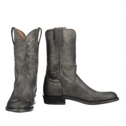Lucchesse-inc Leadville Roper :: Anthracite Boots