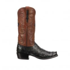 Lucchese-inc Men Randall :: Black + Cognac