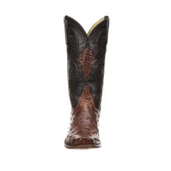 Lucchese-inc Randall :: Pecan + Black Boots