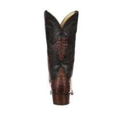Lucchese-inc Randall :: Pecan + Black Boots