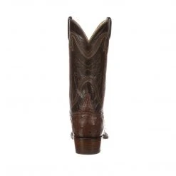 Lucchese-inc Hugh :: Sienna + Dark Brown Boots