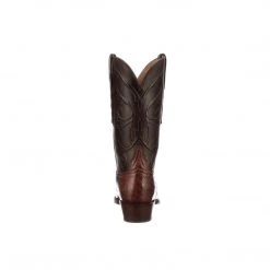 Lucchese-inc Cruz :: Dark Brown + Black Boots