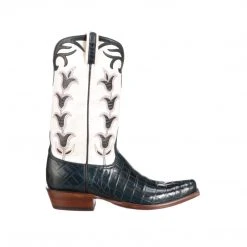 Lucchesse-inc Tulip Exotic :: Navy + Wheat Boots