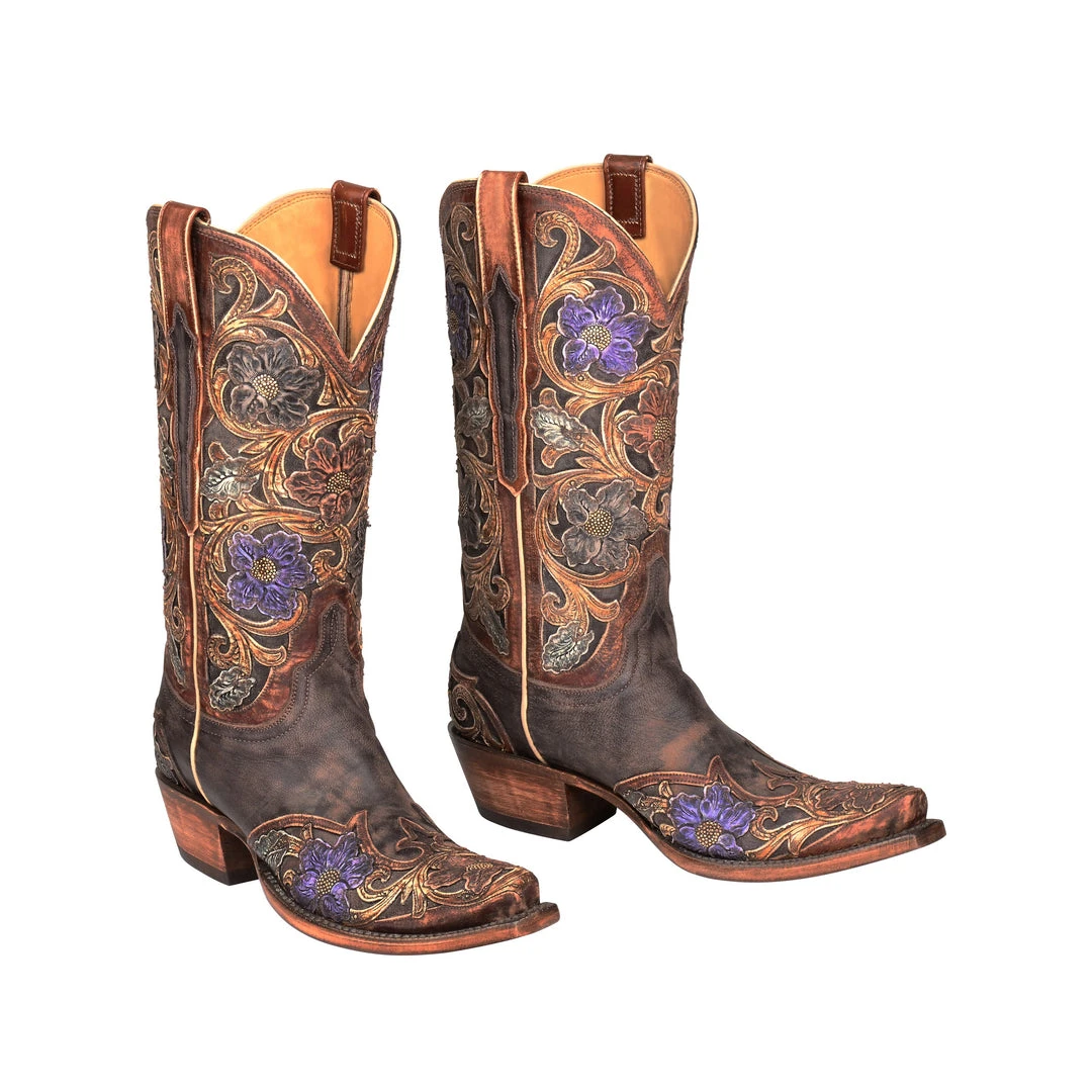 Lucchese-inc BOOTS Drea :: Dark Brown + Natural Lucchese-inc BOOTS Drea :: Dark Brown + Natural