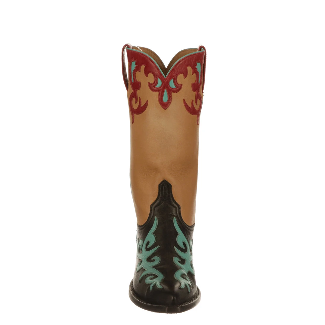 Lucchese-inc BOOTS Hollywood Rose :: Black + Antique Saddle Lucchese-inc BOOTS Hollywood Rose :: Black + Antique Saddle