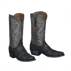 Lucchese-inc Burke :: Black + Charcoal
