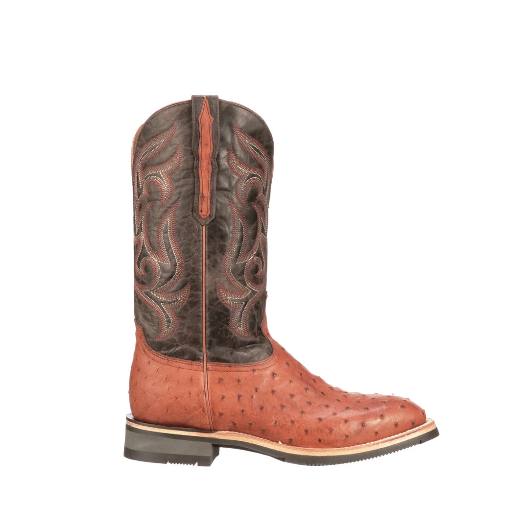 Lucchese-inc Rowdy Ostrich :: Cognac + Brown Men Lucchese-inc Rowdy Ostrich :: Cognac + Brown Men