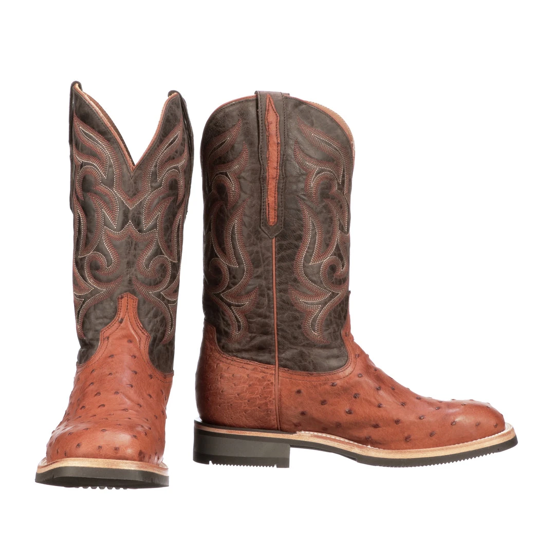 Lucchese-inc Rowdy Ostrich :: Cognac + Brown Men Lucchese-inc Rowdy Ostrich :: Cognac + Brown Men