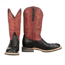 Lucchesse-inc Men Rowdy Hornback Caiman :: Black