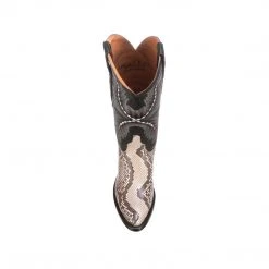 Lucchese-inc Stella :: Black/White + Black BOOTS