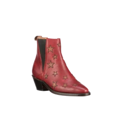 Lucchesse-inc Estrella Chelsea :: Red + Tan