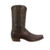 Lucchese-inc Franklin :: Barrel Brown + Chocolate Boots