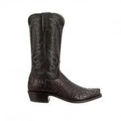 Lucchese-inc Boots Walter :: Black Cherry + Black