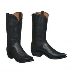 Lucchese-inc Boots Bart :: Black + Cowhide + Ranch Hand