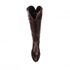 Lucchese-inc Saltillo Tall :: Black Cherry + Cognac BOOTS