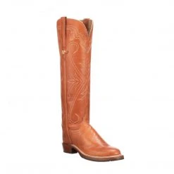 Lucchesse-inc Ladies High Top Snake Boot King Ranch Edition :: Whiskey