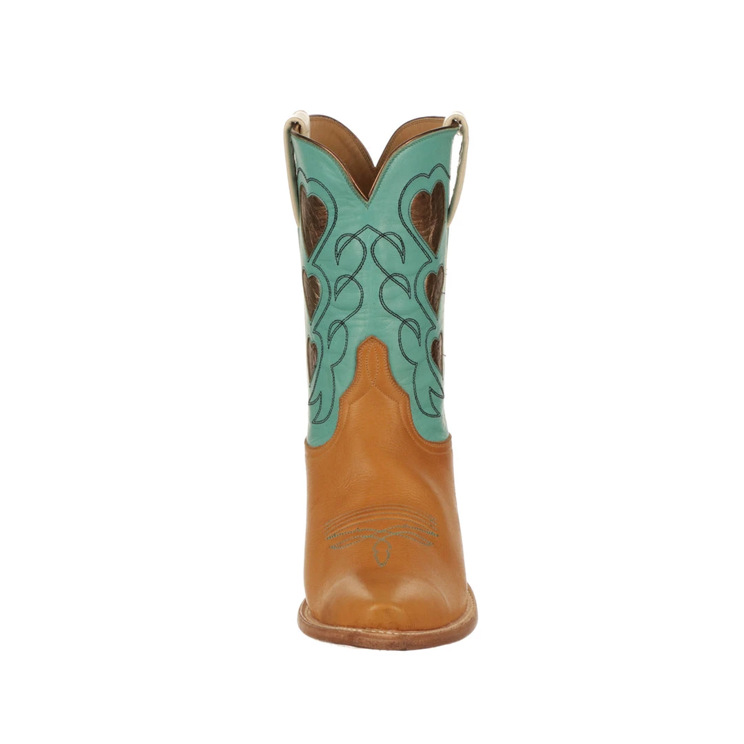 Lucchese-inc Queen Of Hearts :: Tan + Turquoise BOOTS Lucchese-inc Queen Of Hearts :: Tan + Turquoise BOOTS